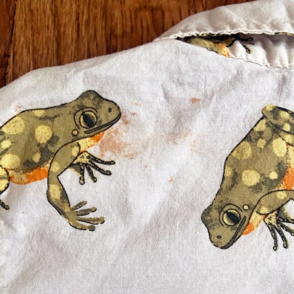 OLD NAVY | Frog Print Button-Down Short Sleeve Shirt - Picture 4 of 5